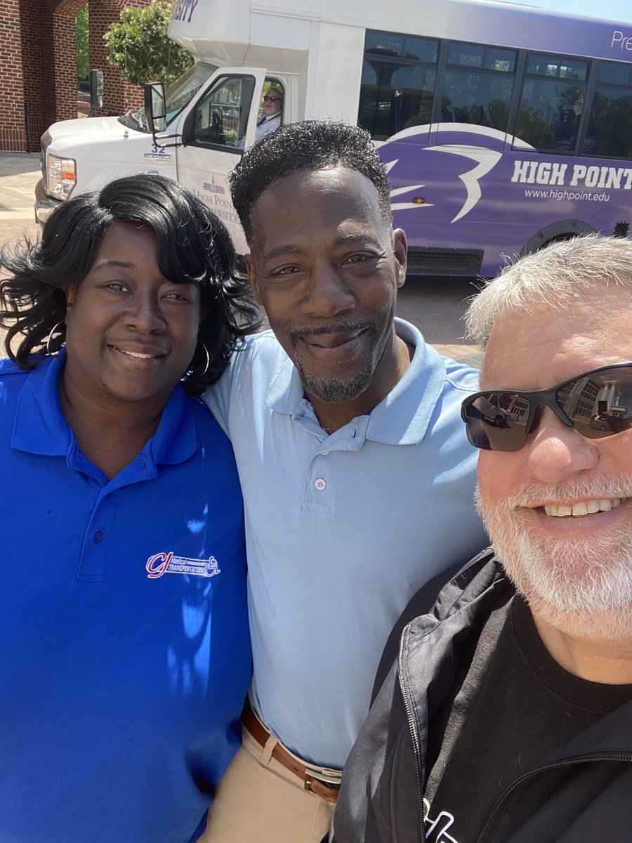 Pictures this past weekend of Graduation Transportation for the Grandparent &amp; Families over at High Point University- 🙂😊

#CJPride