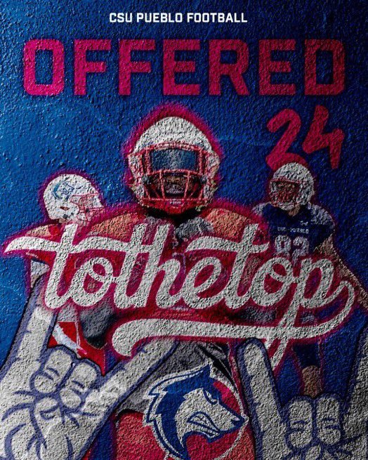 #AGTG After a great conversation with @Coach_Tuley, I am excited to announce that I’ve received an offer from CSU-Pueblo! GO PACK! @CSUPFootball @PhilipVigil @CoachFaske @CoachSmith91 @traininthecore