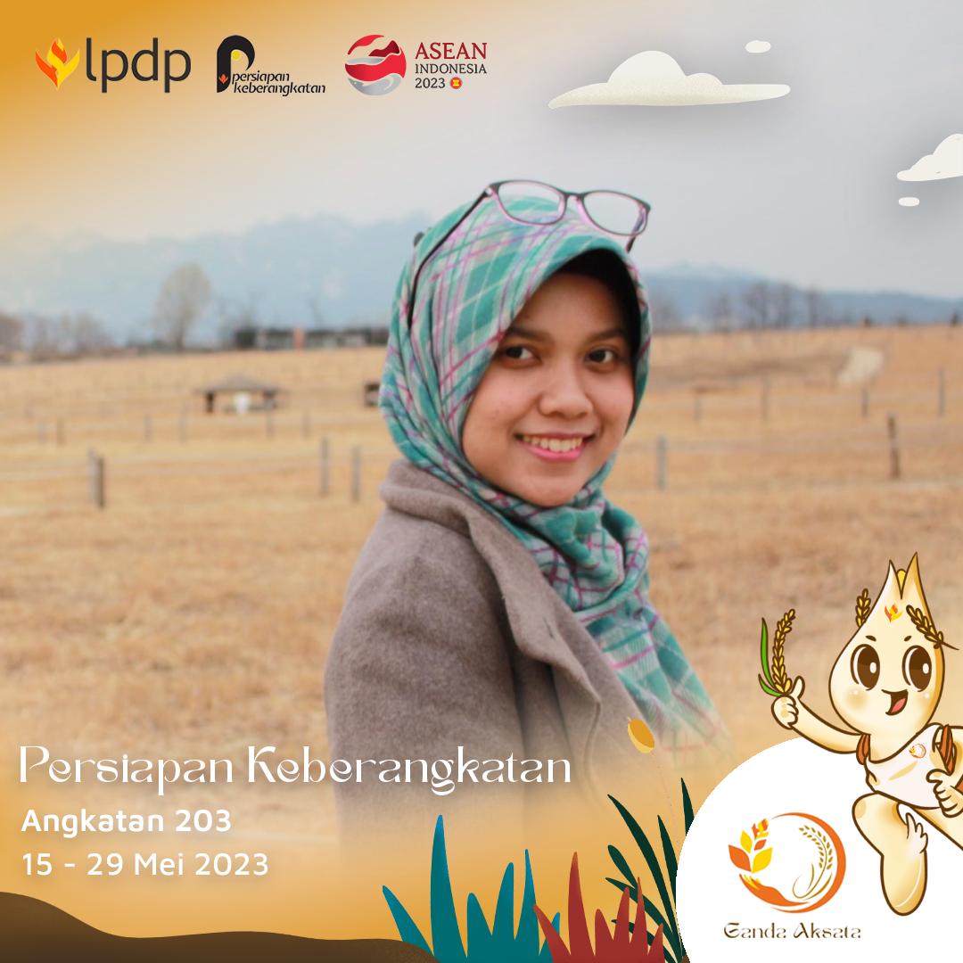 erinnuzulia's tweet photo. Saya, Erin Nuzulia Istiqomah, siap mengikuti Persiapan Keberangkatan bersama PK-203 Ganda Aksata dan @lpdp_ri, sebagai langkah awal untuk membantu meningkatkan kualitas sumber daya manusia di Indonesia dalam rangka mencapai visi Indonesia Emas 2045. https://t.co/EdOYF2OaLg