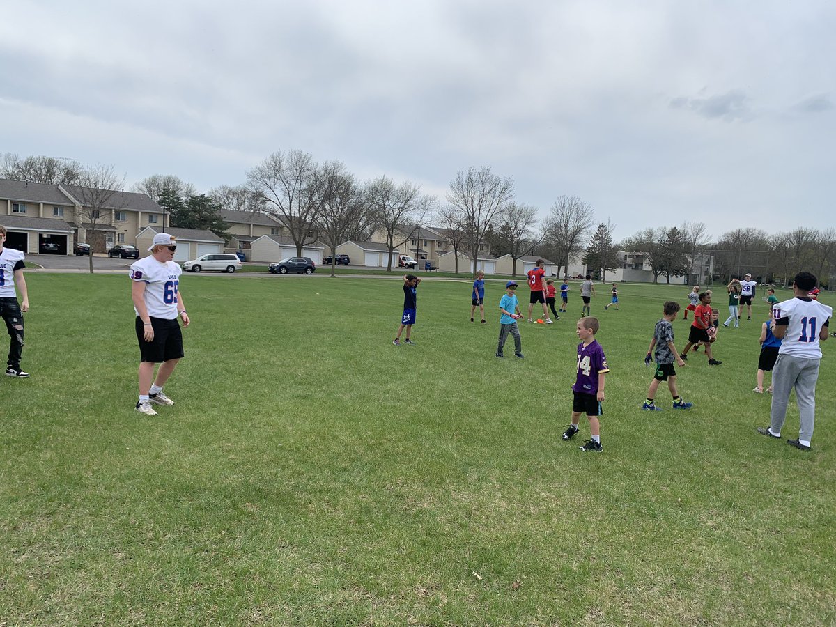 Lots of talented kids at the Westwood football camp! Looking forward to next week at Kennedy! #WeWill