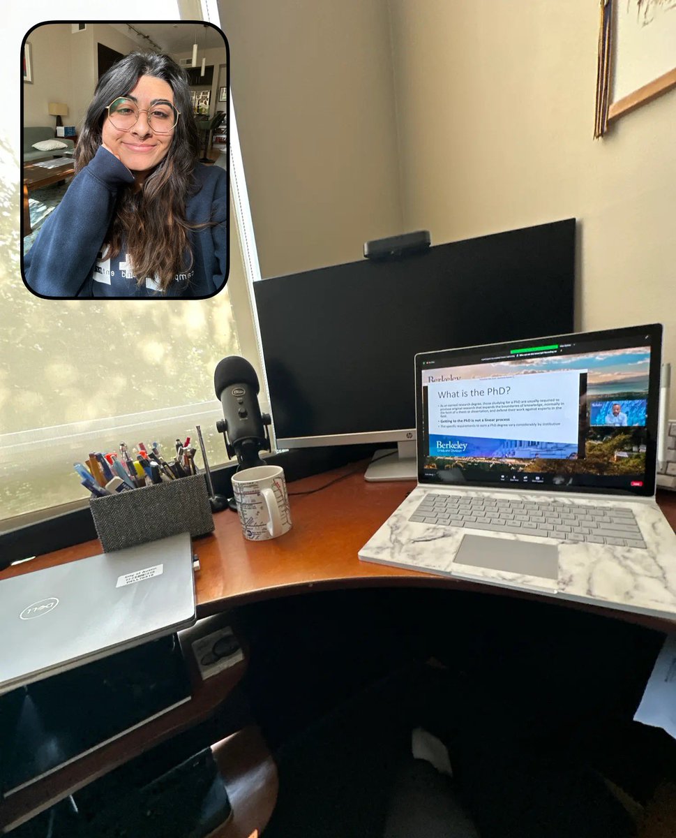 arminreads's tweet photo. #BerkeleyGradDiversity @grad_diversity im alive! here’s a little BeReal of me participating in a grad school webinar 👩🏽💻 🌞 https://t.co/V8oVl260a9