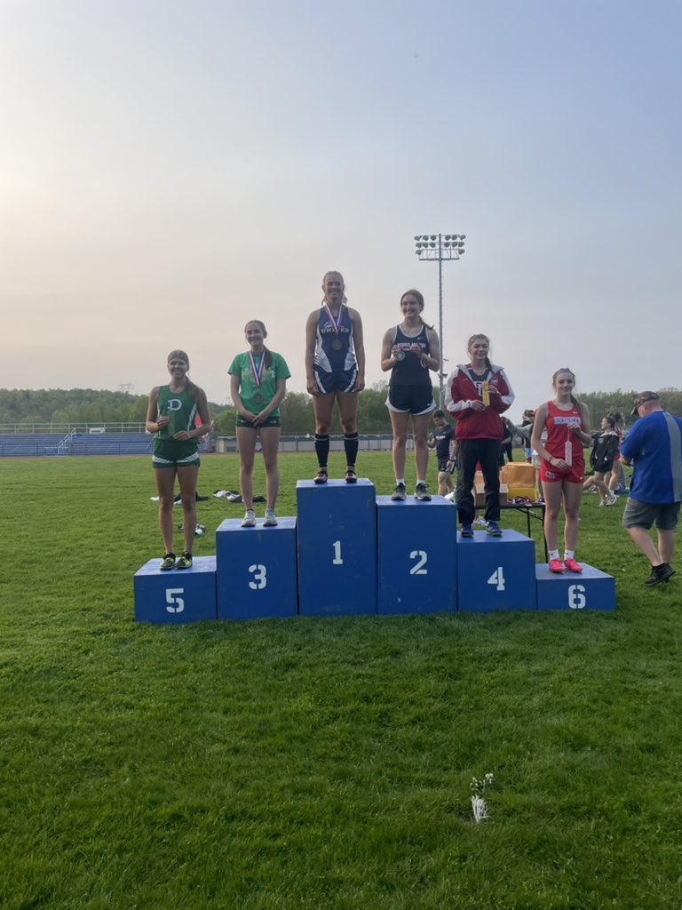 PAStangsTFXC's tweet photo. Ashley Semanchik finishes 5th in the 300m hurdles at the Heritage Conference Championship!!🔥 https://t.co/AjANNoNeqX