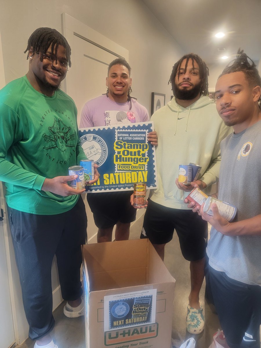 STAMP OUT HUNGER! This Saturday LTTC athletes are joining mail carriers across Texas to collect food for those in need. Place non-perishable food items in your mailbox Sat. and they will be distributed to the 1 in 7 Texans facing another day without food. Let's STAMP OUT HUNGER!