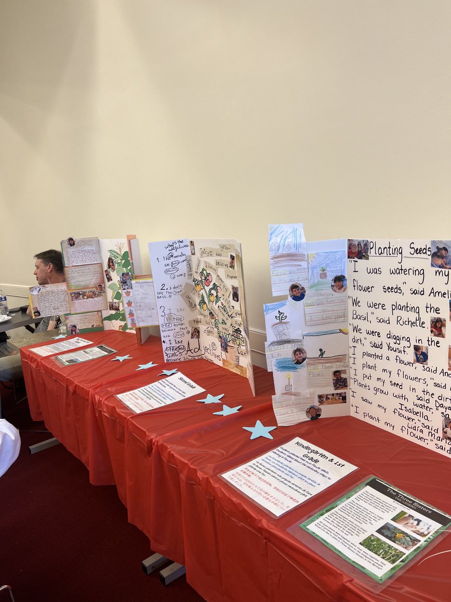 OHarold74's tweet photo. A wonderful EL Family Engagement Night at the Tabb Library! Staff and Families from Seaford ES, Grafton Bethel ES, Grafton MS and Grafton HS. Displays of student work with explanations in various languages. ⁦@YCSD⁩ https://t.co/NXTvjgbELt