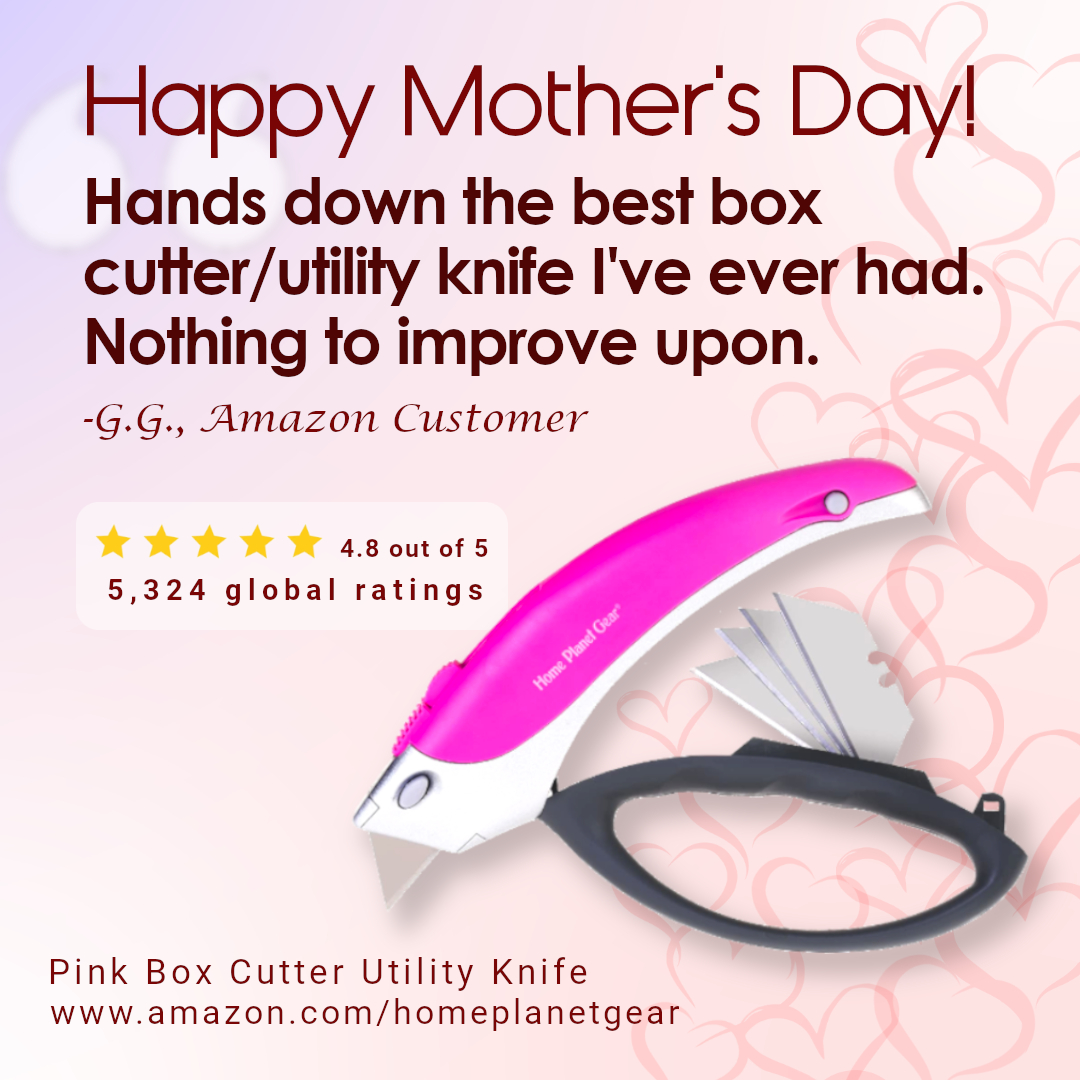 homeplanetgear's tweet photo. Buy Pink Box Cutters for your Mom this Mother's Day!
10% OFF on PINK BOX CUTTERS

https://t.co/WWP8NbZc2x

 #mother #mothers #boxes #arthritis #buy #boxcutters #boxcutter #pinks https://t.co/Vz8Xm7Bxux