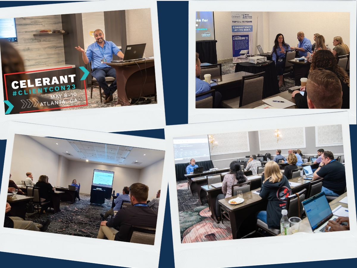 CelerantTech's tweet photo. Client Conference: Celerant hosted 25+ breakouts on mobile inventory, #pointofsale customization, order #fulfillment, loyalty, #eCommerce SEO, vendor integrations, accounting, sessions for hunt/camp/fish & @GoodwillIntl retailers & more. ๐ค We thank our speakers! #clientcon23. https://t.co/IeCPymxIbR