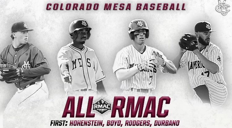 RCHSBaseball_'s tweet photo. Congratulations to our very own Liam Hohenstein for being named to the All-RMAC team and especially being named Freshman Pitcher of the Year for Colorado Mesa University! https://t.co/306ljnyFtC