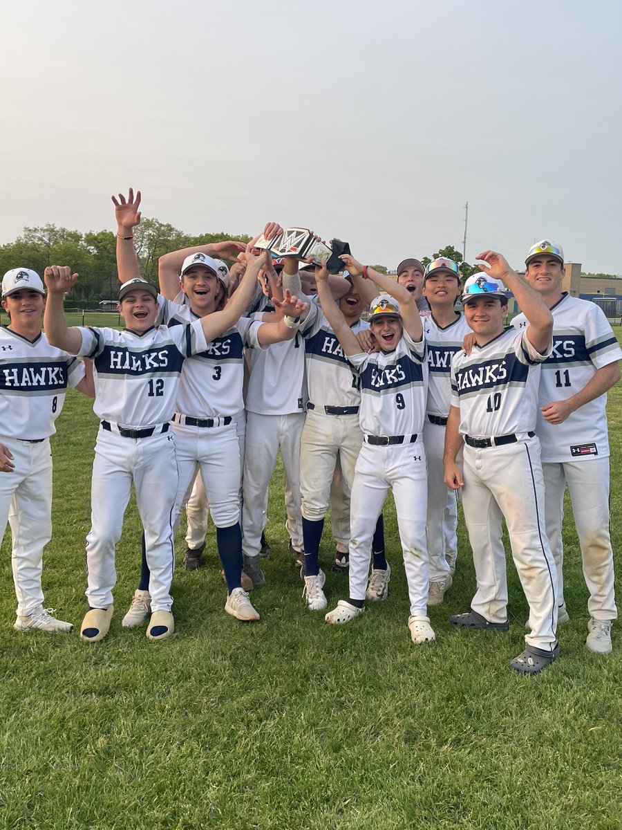 Hawks 6 East Meadow 0. Sebastian Lippman threw 3.1 innings with 10k. Jacob Kouba finished the last 3.2 with 4k. Peter Bounougias and Tommy DiLeo were both 2-3. Hawks clinched AA2 regular season title for the second straight year. Players of the Game were the 14 seniors. <a href="/jgivy11/">John Givy</a>