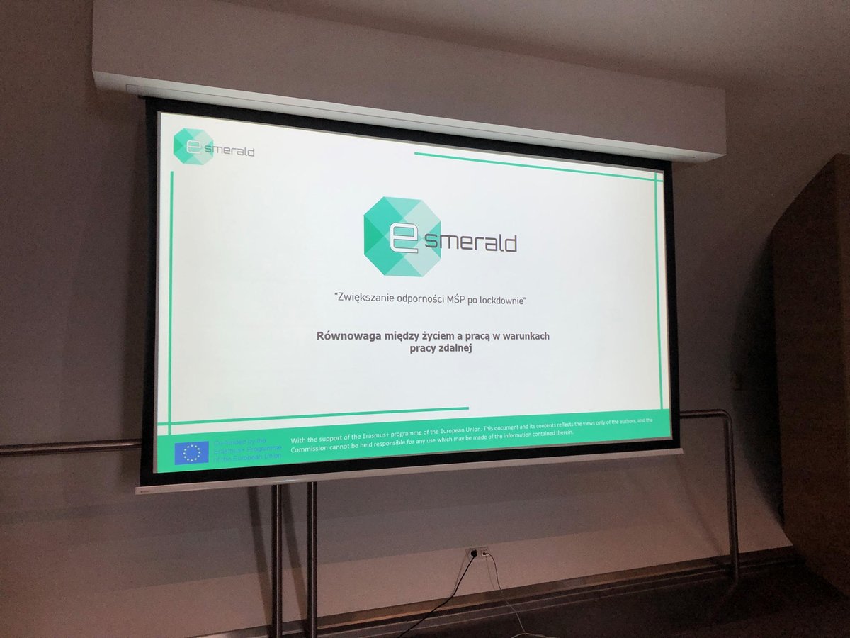KatedraU's tweet photo. dr hab. J. Byrski Prof. KUE delivered his "Use of cloud computing solutions", followed by dr hab. G. Mania's "Net-iquette in business solutions". Our 💎ESMERALD's Multiplier Event was a huge success - as you can see on the pictures - THANK YOU💞🔥👏📸 #labourMobility #COVID19 https://t.co/SQFLEUms7O