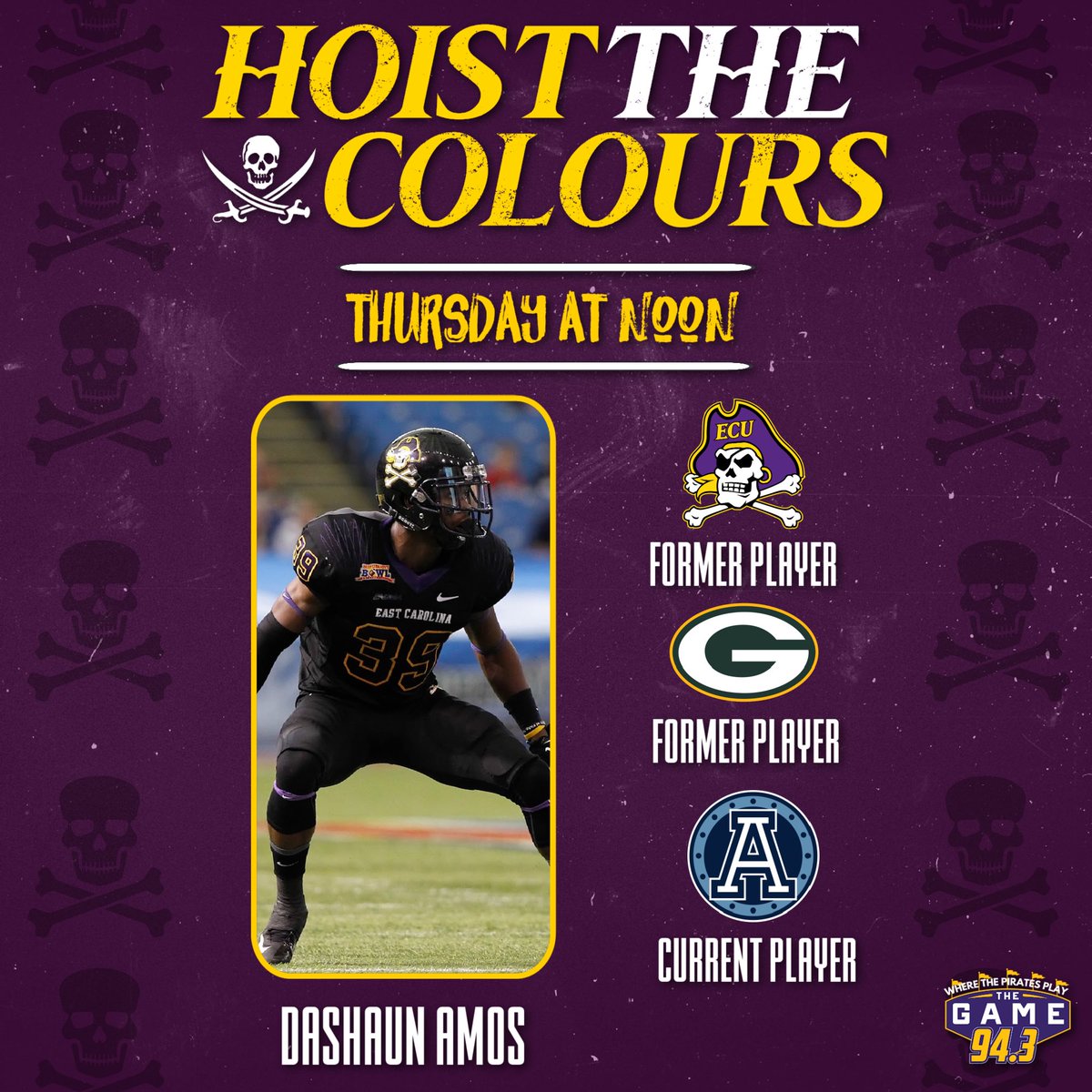 Join us tomorrow on @HTC247 #hoistthecolours as we welcome in special guest @Famousss_Amos !