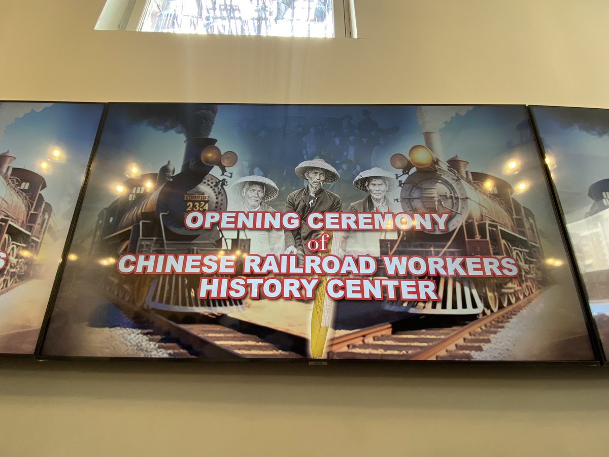 SuzannePhan's tweet photo. TODAY: Chinese Railroad Workers History Center opens in #SF Chinatown to honor efforts of 1000s of laborers on transcontinental railroad. 
Story at 4:55pm on @abc7newsbayarea 
#AAPI #AAPIHistory #AAPIHeritageMonth #abc7newsbayarea https://t.co/4eq2jb9oAH