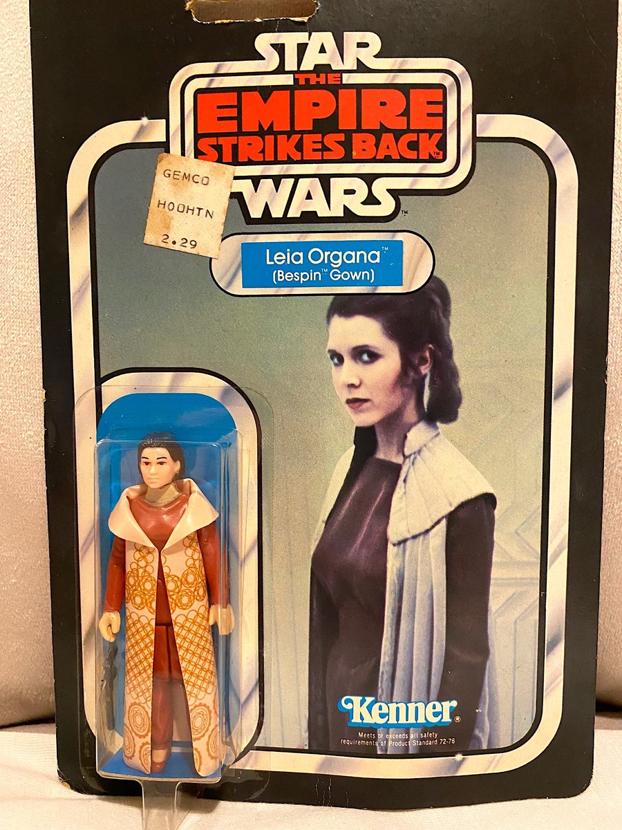 My #LeiaOrganaBespinGownActionFigureMOC from #TheEmpireStrikesBack figure line by #Kenner, 1980.
#PrincessLeia  #StarWars #vintage