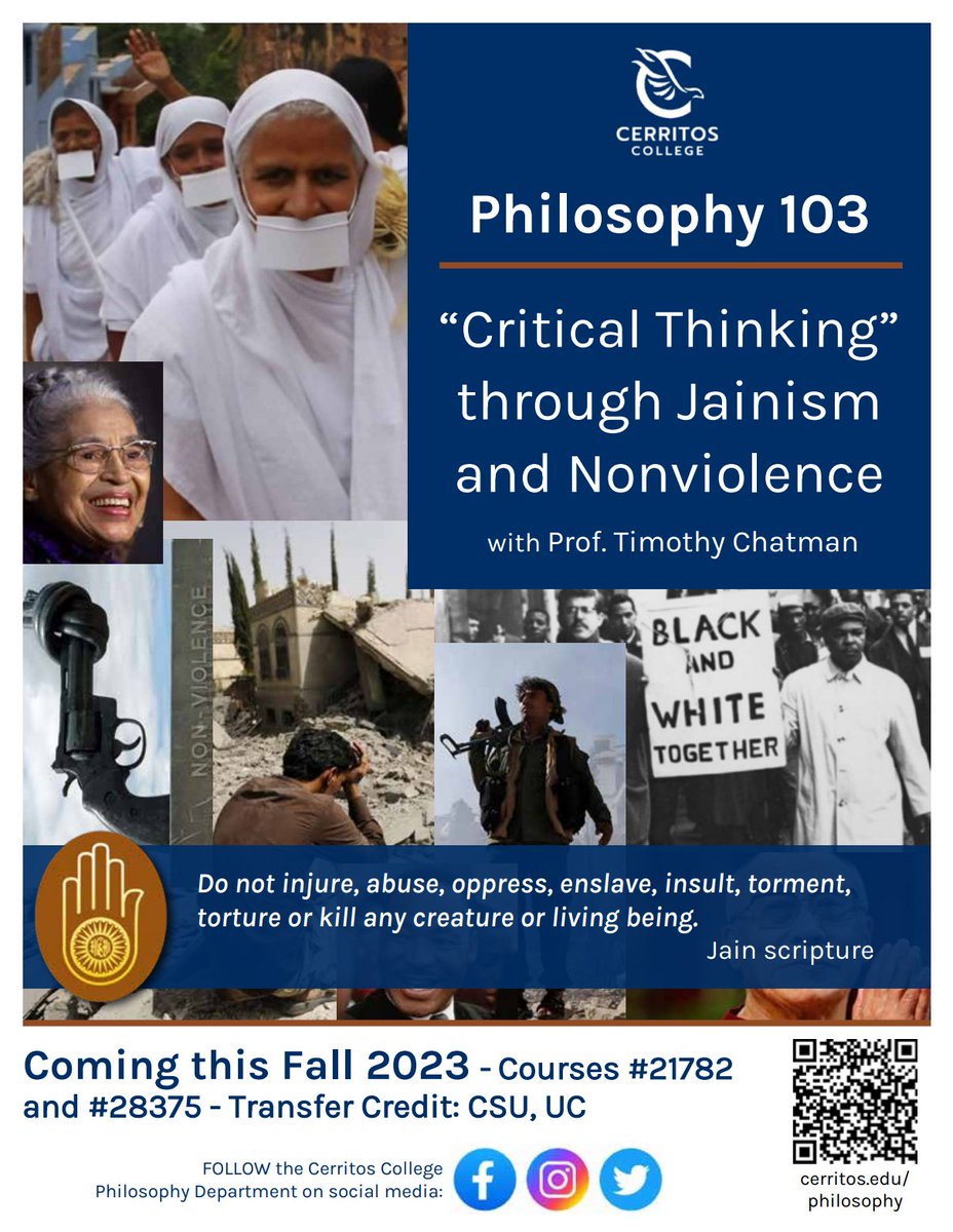Phil_Cerritos's tweet photo. The Philosophy Department and Cerritos College Foundation would like to announce a new Critical Thinking course that will give you a chance to apply for a new scholarship and other benefits. Space is limited, so act now to save a seat. @DrJfierro_ @cerritoscollege @TalonMarks https://t.co/P5t5Ag8ohF