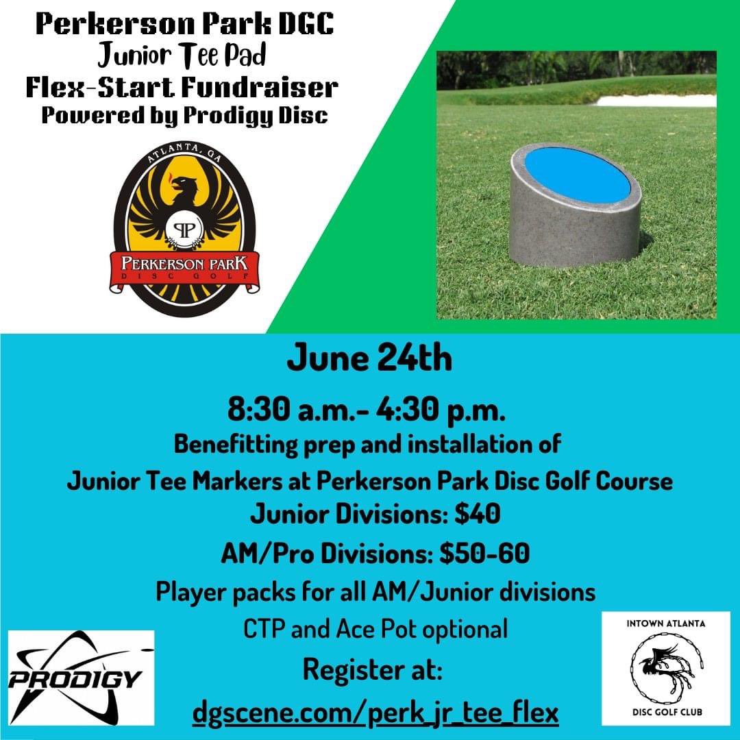 SageGuyVG's tweet photo. I’m hosting a sanctioned flex start tournament at Perkerson Park DGC! This is a fundraiser tourney to fund materials and installation for Junior Tee pads at our beloved course. Registration goes live at 8 pm!
#discgolf #atlanta #iyaiyas #prodigydisc https://t.co/lPH3FLtwv0