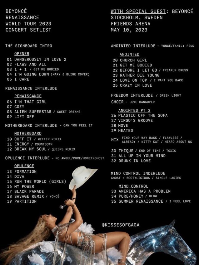 RenaissanceWT's tweet photo. #RENAISSANCEWorldTour
🎟️ - https://t.co/x9bD8RJan8 https://t.co/VqbHhJckea