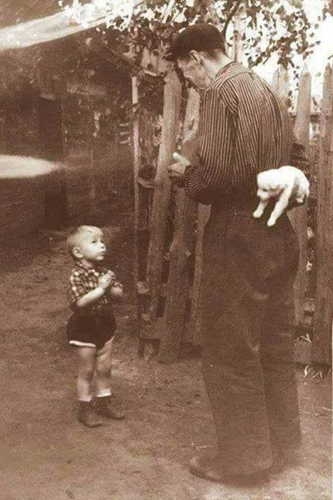 This photo is from 1955, it was called "a few seconds before happiness"