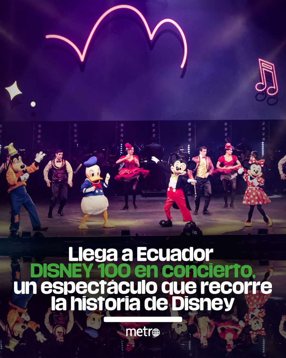 Metro Ecuador on Twitter "Llega a Ecuador Disney 100, un concierto sinfónico que se da en el