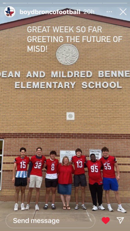 Thank you for our special Monday arrival!! We LOVE our Boyd Broncos! <a href="/BennettBears/">Bennett Bears</a> <a href="/MBHSFootball/">MBHS Bronco Football</a>  <a href="/DrAnitaTillson/">Dr. Anita Tillson</a>