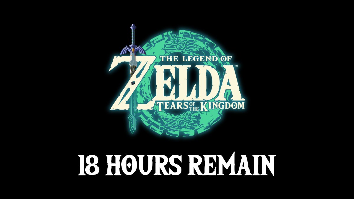 ZeldaIntel's tweet photo. 18 hours remain #TearsOfTheKingdom https://t.co/KvBMTx0uxf