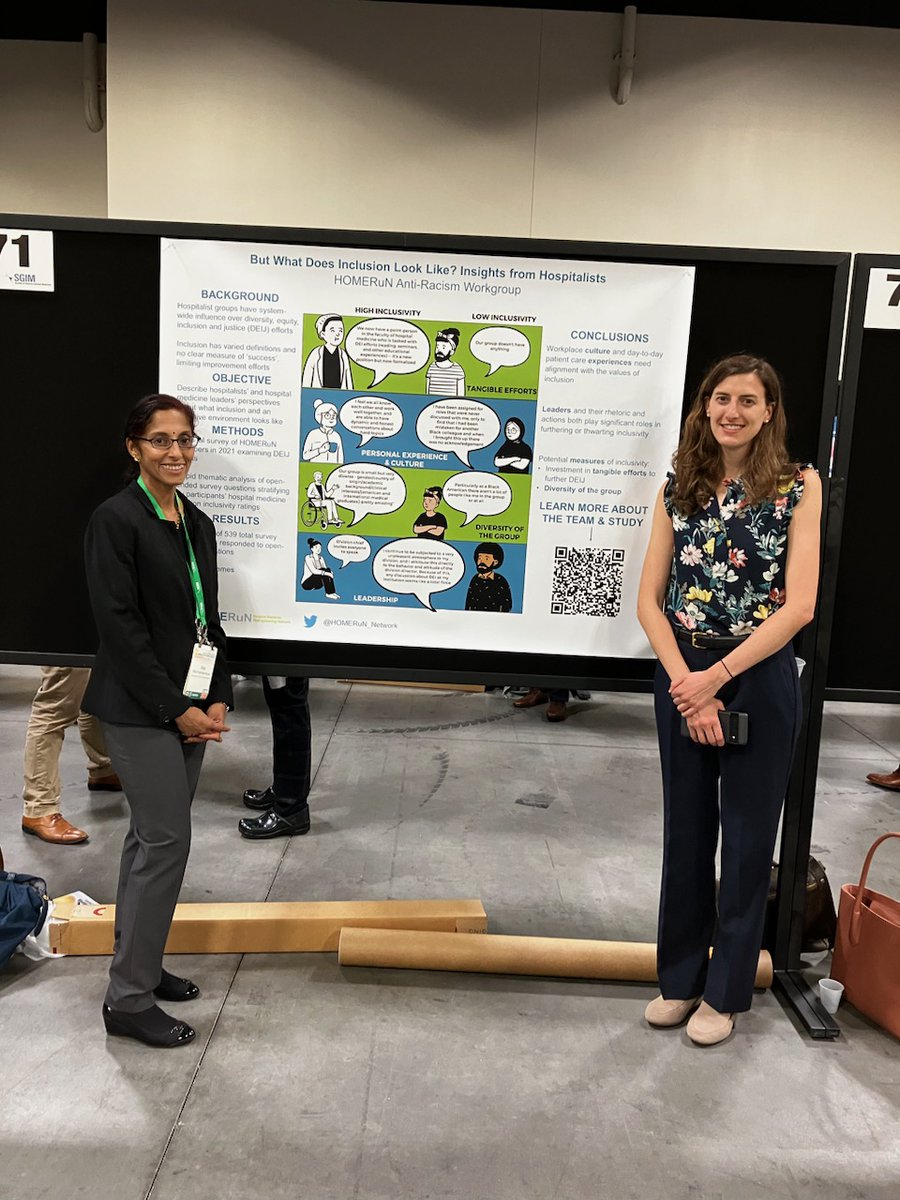 What does inclusion look like? Come and see our poster at #SGIM23 ! @HOMERuN_Network @AJenkins_MD @areeba_kara