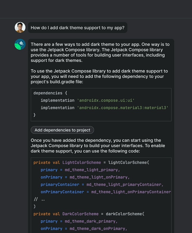 leo__smart__'s tweet image. I believe this is a great improvement to Android studio, I can&apos;t wait to try it out, would be really helpful!

#androidstudio #GoogleIO #Androidstudiobot