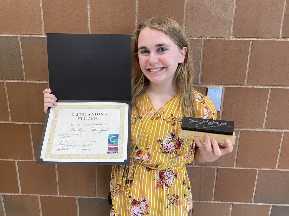 Congratulations to Bayleigh on being 1 of 35 students being honored tonight for Outstanding Academic Performance through the Columbus C4 program! Way to represent <a href="/HauserJrSrHigh/">Hauser JrSr High</a> Bayleigh! We are proud of you!