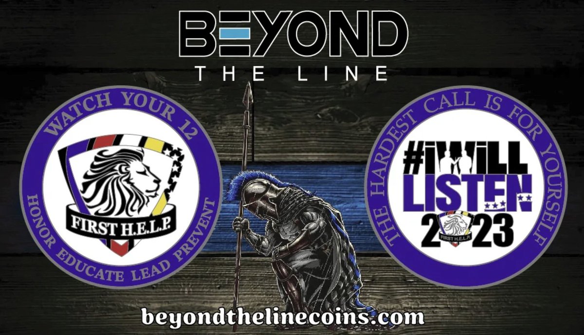 First H.E.L.P. has partnered with Beyond the Line to bring you the newest #IWillListen Challenge Coin! 

Pre-sale orders only accepted until May 31, so get yours soon!
beyondthelinecoins.com/products/presa…