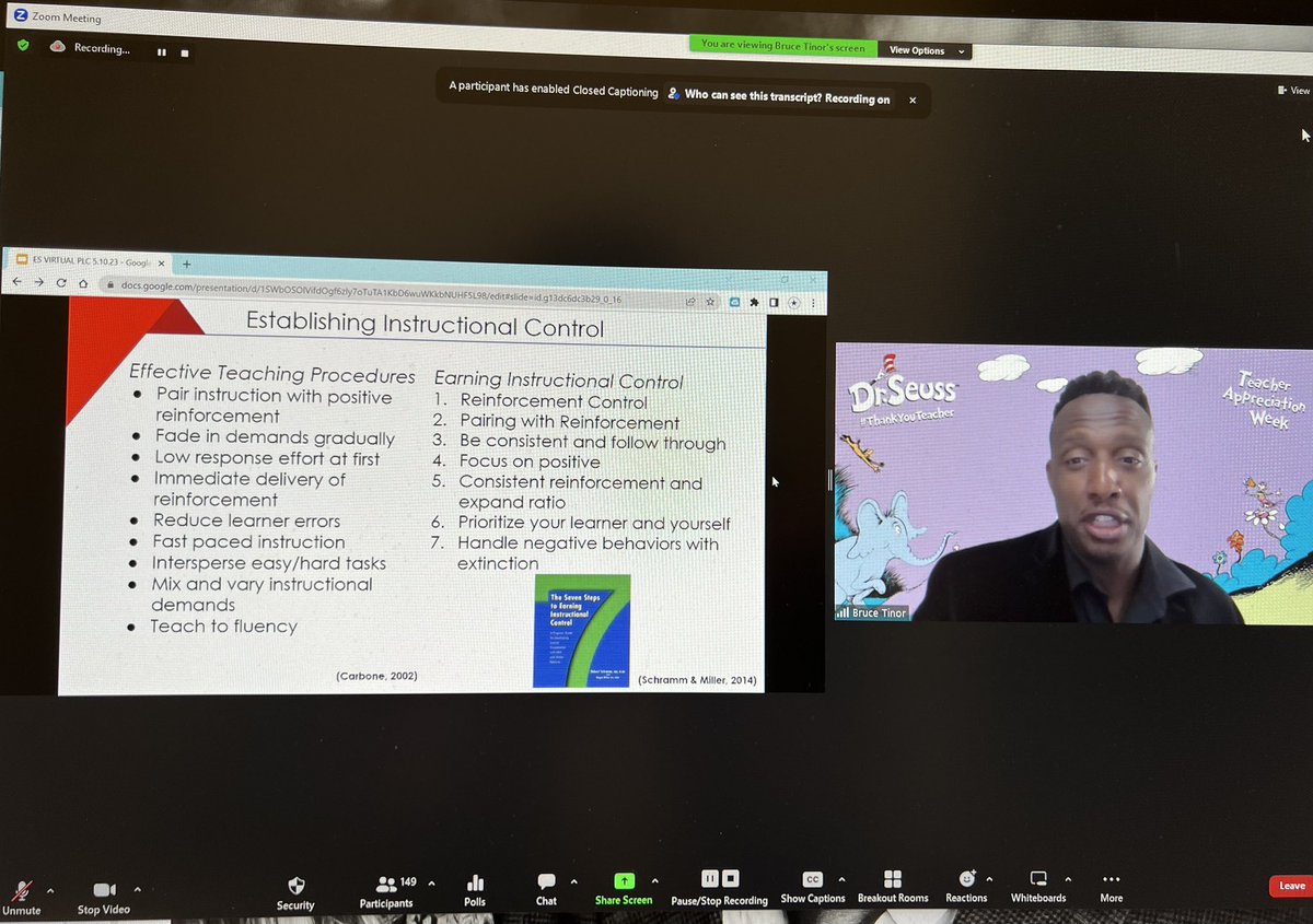 Wrapping up <a href="/pattanupdates/">PaTTAN</a> ES Teacher PLC w/<a href="/BruceTinor_IES/">Bruce Tinor</a> Over 150 educators joined to share how behavioral science can be implemented in an ES program &amp; how applying these evidenced based practices have changed the lives of their students forever!  #workworthdoing #abaallday