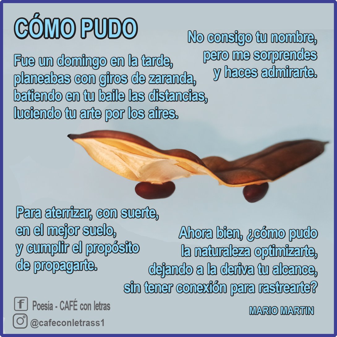 CafeConLetrasS1's tweet photo. Complejidades de lo simple,
y de lo pequeño su grandeza. https://t.co/6OW4XlGUB0