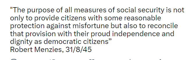 1953Gus's tweet image. @LiberalAus @SkyNewsAust @theheraldsun @dailytelegraph @australian @PeterDutton_MP maliciously trash Party founder ideals etc as they now have more policies in common with Hitler than Menzies
#Robdebt #CashlessCard - Menzies would never support