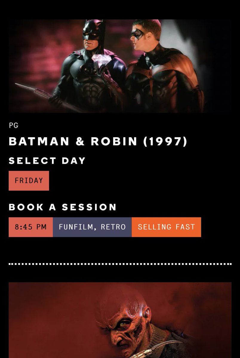 According to <a href="/lidocinemas/">Lido Cinemas</a> website my screening of ‘Batman &amp; Robin’ this Friday is selling fast. Book tix I reckon: lidocinemas.com.au/movies/batman-…