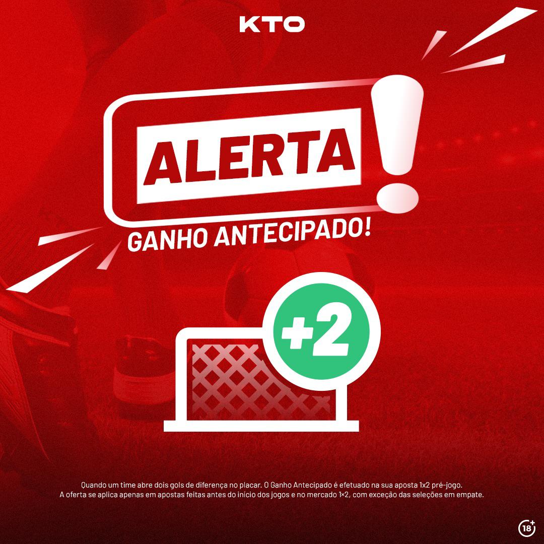 KTO Brasil on X: ⚽ GANHO ANTECIPADO NO FUTEBOL? É NA KTO! ✓ Em 4 de 5  jogos nessa rodada do Brasileirão, houve o famoso GA e quem apostou na  vitória de