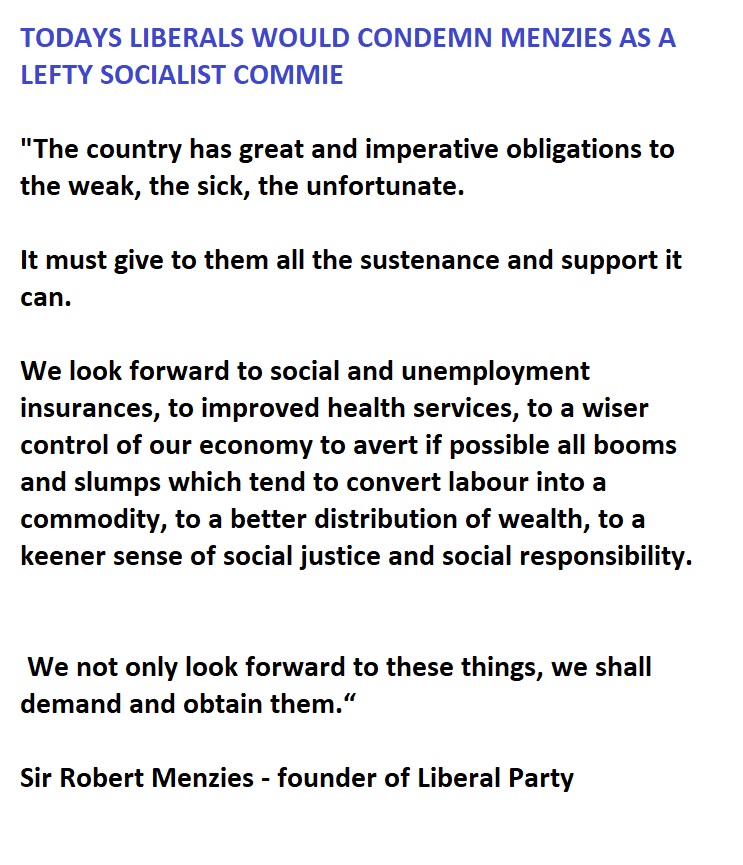 1953Gus's tweet image. @LiberalAus @SkyNewsAust @theheraldsun @dailytelegraph @australian @PeterDutton_MP maliciously trash Party founder ideals etc as they now have more policies in common with Hitler than Menzies
#Robdebt #CashlessCard - Menzies would never support