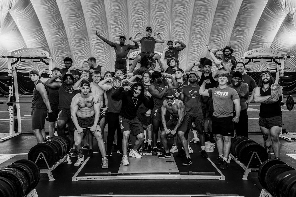 Northeastern State Football (@nsu_football) on Twitter photo The RiverHawks got after it the weight room this Spring with 38 players in the 1000lb club! <a href="/BeauBeathard/">Beau Beathard</a> is the real deal when it comes to getting our student-athletes bigger, faster, and stronger!
#RiseHigh🦅 The RiverHawks got after it the weight room this Spring with 38 players in the 1000lb club! <a href="/BeauBeathard/">Beau Beathard</a> is the real deal when it comes to getting our student-athletes bigger, faster, and stronger!
#RiseHigh🦅