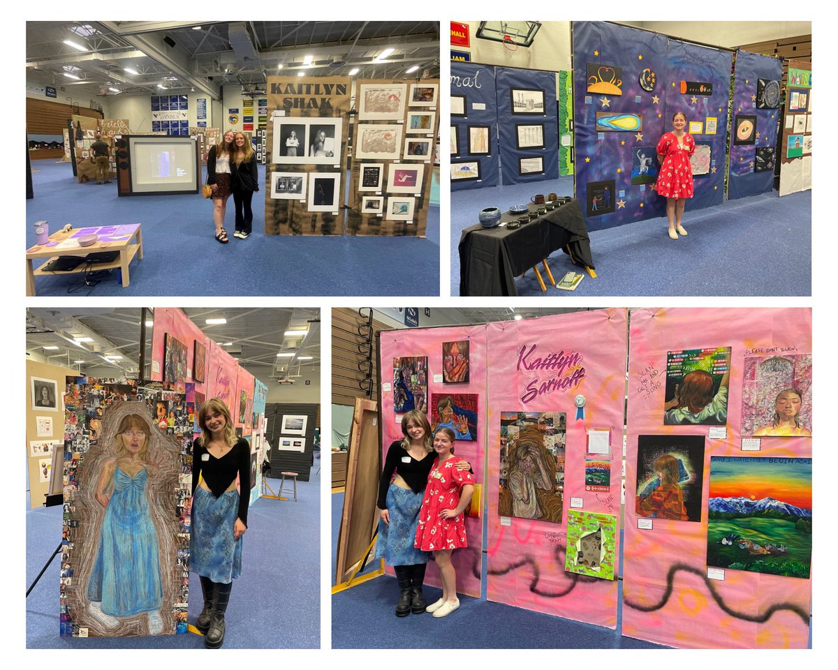 LanaArlene's tweet photo. It's been a great first night at the Arts Festival! We are here until 9 pm! Thank you to everyone who came out to support the students and our program! The show will be open tomorrow and Friday evening from 6-9 pm! @NazPrinMrB @NazHSPrincipal @MisterWehr @MrsBabbitt https://t.co/UddmuLSaS9