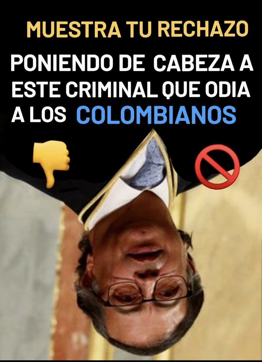 ArgiroCasta888's tweet photo. Exacto! Esos malparidos ponían nuestra gloriosa bandera de Colombia al revés….pero como nosotros sí amamos esta patria! Entonces pongamos a este loco ifueputa de cabezas. https://t.co/HJzWF5INzc