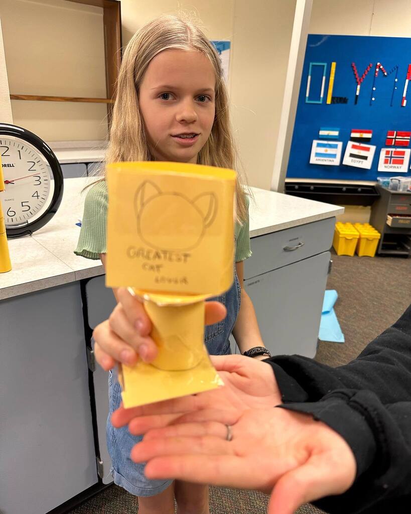 Final #makerspace challenge of 2023! Create trophies to celebrate other #makers ! Next year, a whole new space @Dodgen_MS_Cobb instagr.am/p/CsFSLSaMrhD/