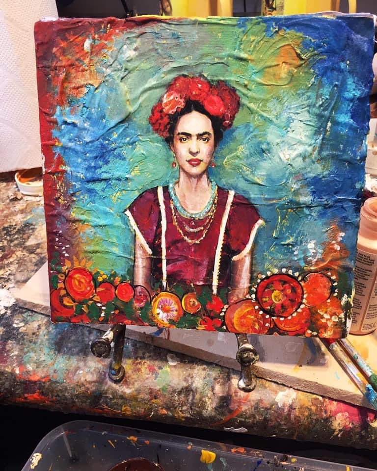 pincel_azul2's tweet photo. Cuadro , agende hoy con entrega 30 de Mayo . Consulte detalles.
.
#kahlo #frida #fridakahlo #art #arte #mexico #painting #friducha #fridakahloart #chile #illustration #portraits #fridainspired #woman #diadelamadre #drawing #fridaart #mujeres #chile #flowers #fridakahloinspired https://t.co/KIHQlZQFXG