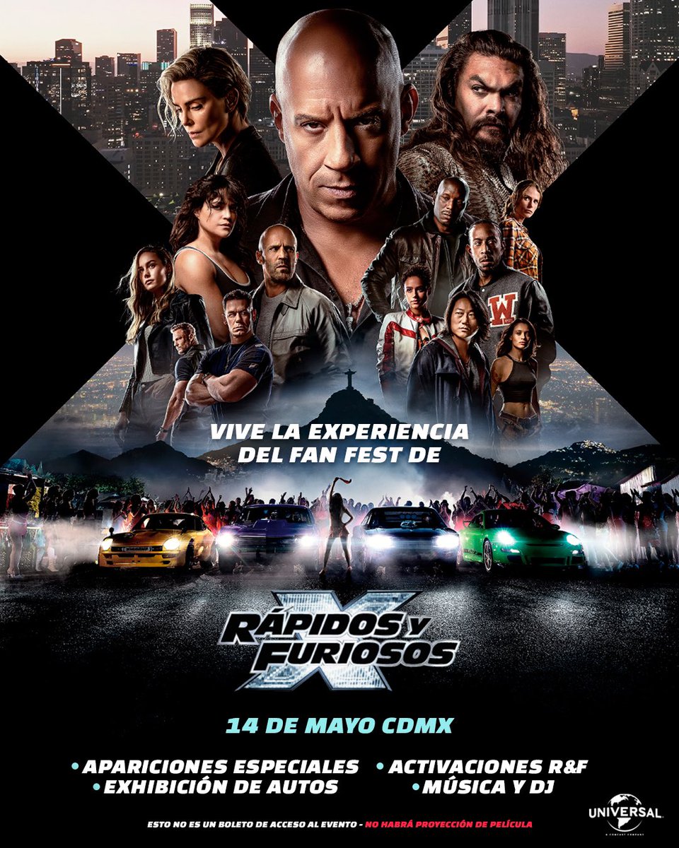 Gemelos JiFi 🍿🎬 (@que_peks) on Twitter photo ¡LA FAMILIA NOS LLAMA!🔥😮💨
Gracias a <a href="/UniversalMX/">Universal Pictures México</a> tenemos 10 PASES DOBLES para el épico 'FAN FEST' que se vivirá este Domingo 14 de Mayo en CDMX de la película ‘RÁPIDOS Y FURIOSOS X' 💥🚓
Para ganar:
-Síguenos @que_peks
-Da ❤️ y 🔄
-Comenta tu película favorita de la saga👊 ¡LA FAMILIA NOS LLAMA!🔥😮💨
Gracias a <a href="/UniversalMX/">Universal Pictures México</a> tenemos 10 PASES DOBLES para el épico 'FAN FEST' que se vivirá este Domingo 14 de Mayo en CDMX de la película ‘RÁPIDOS Y FURIOSOS X' 💥🚓
Para ganar:
-Síguenos @que_peks
-Da ❤️ y 🔄
-Comenta tu película favorita de la saga👊