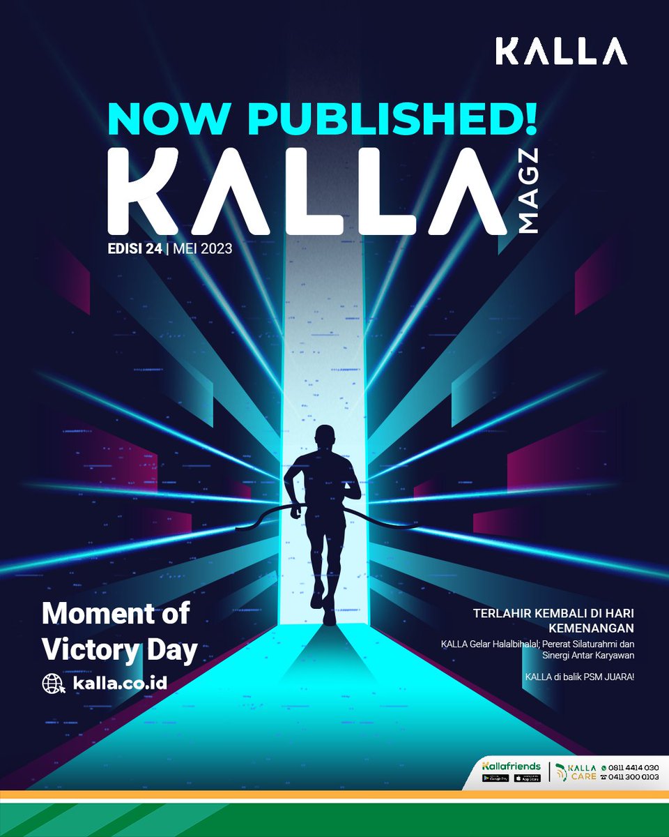 KallaGroup_ID's tweet photo. Kalla Friends, expand your mind and explore new horizons with our latest e-magazine!
#KALLA #KMAGZ #KallaGroup #Magazine #Emagazine #KallaforLife https://t.co/R6TMzyrI8m
