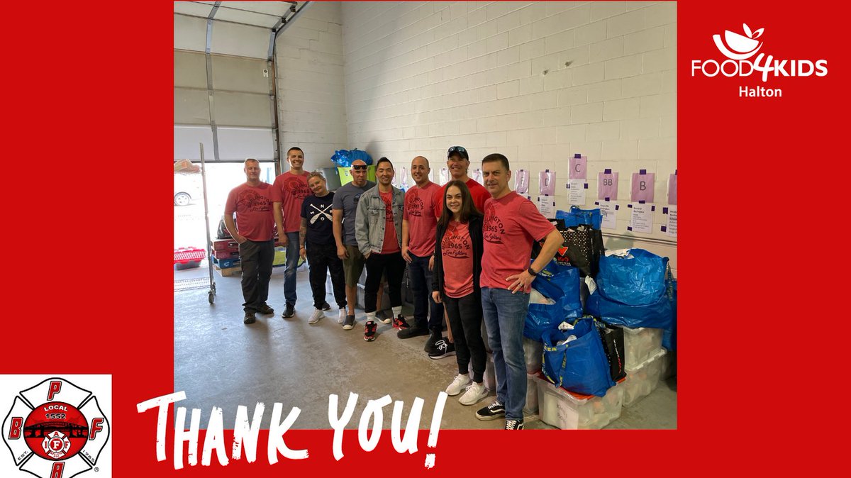 Thank you to the Burlington Professional Firefighters IAFF 1552 for helping to pack healthy bags of food today for our kids in Burlington and Oakville.

#weekendswithouthunger #nochildgoeshungry #summerswithouthunger #halton #endhunger #fooddinsecurity
@iaff1552