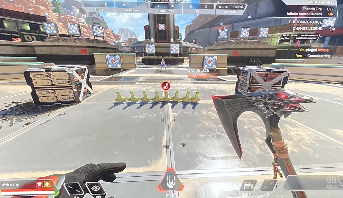 xWith_a_Y's tweet photo. How many have y'all found? @PlayApex
 #ApexLegends #Nessie #FiringRange https://t.co/tNN9IzXx6P