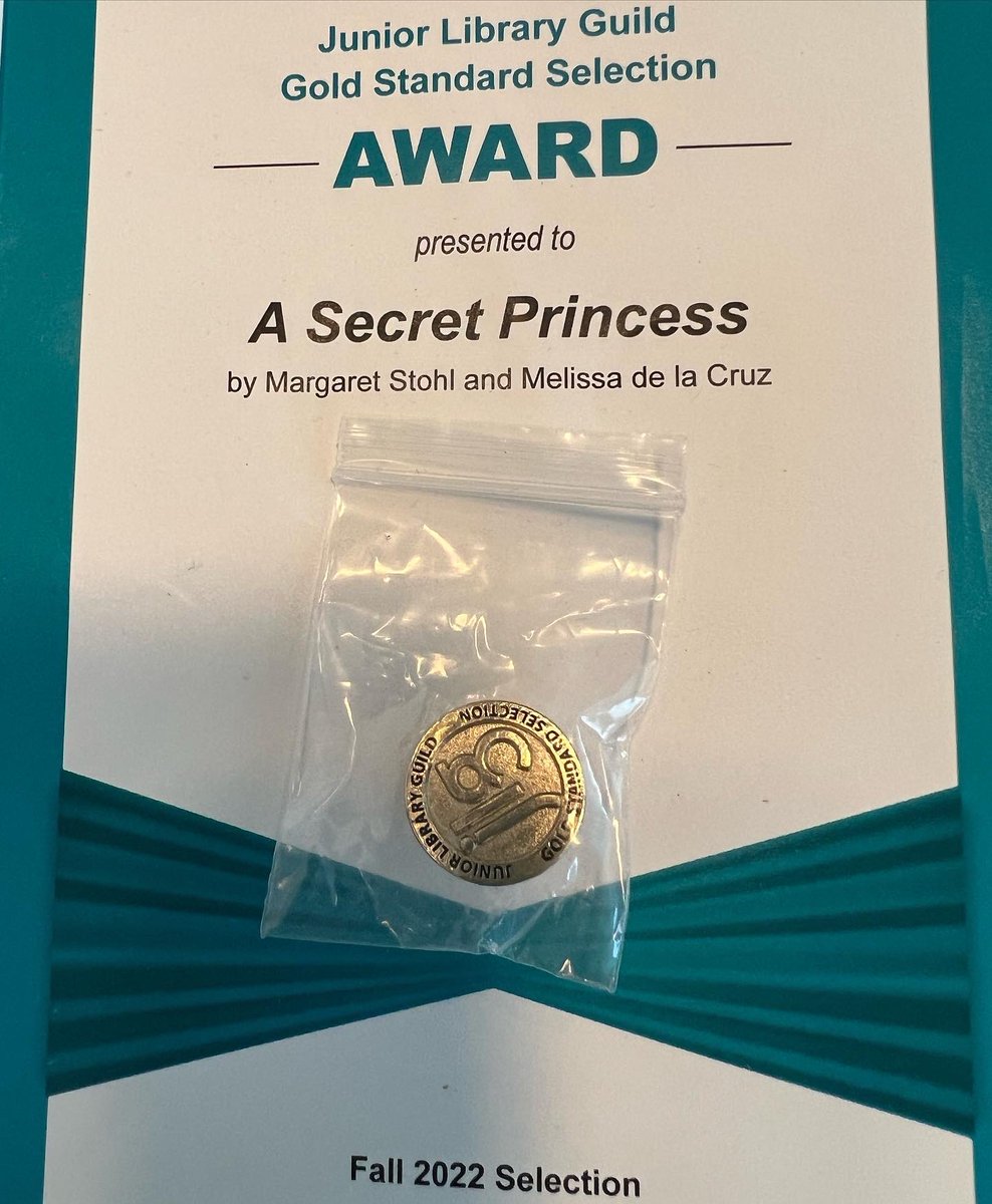 A Secret Princess is a Junior Library Guild Gold Standard Selection!!!!! For outstanding literary merit!!! What!!! Yay us @mstohl!!!