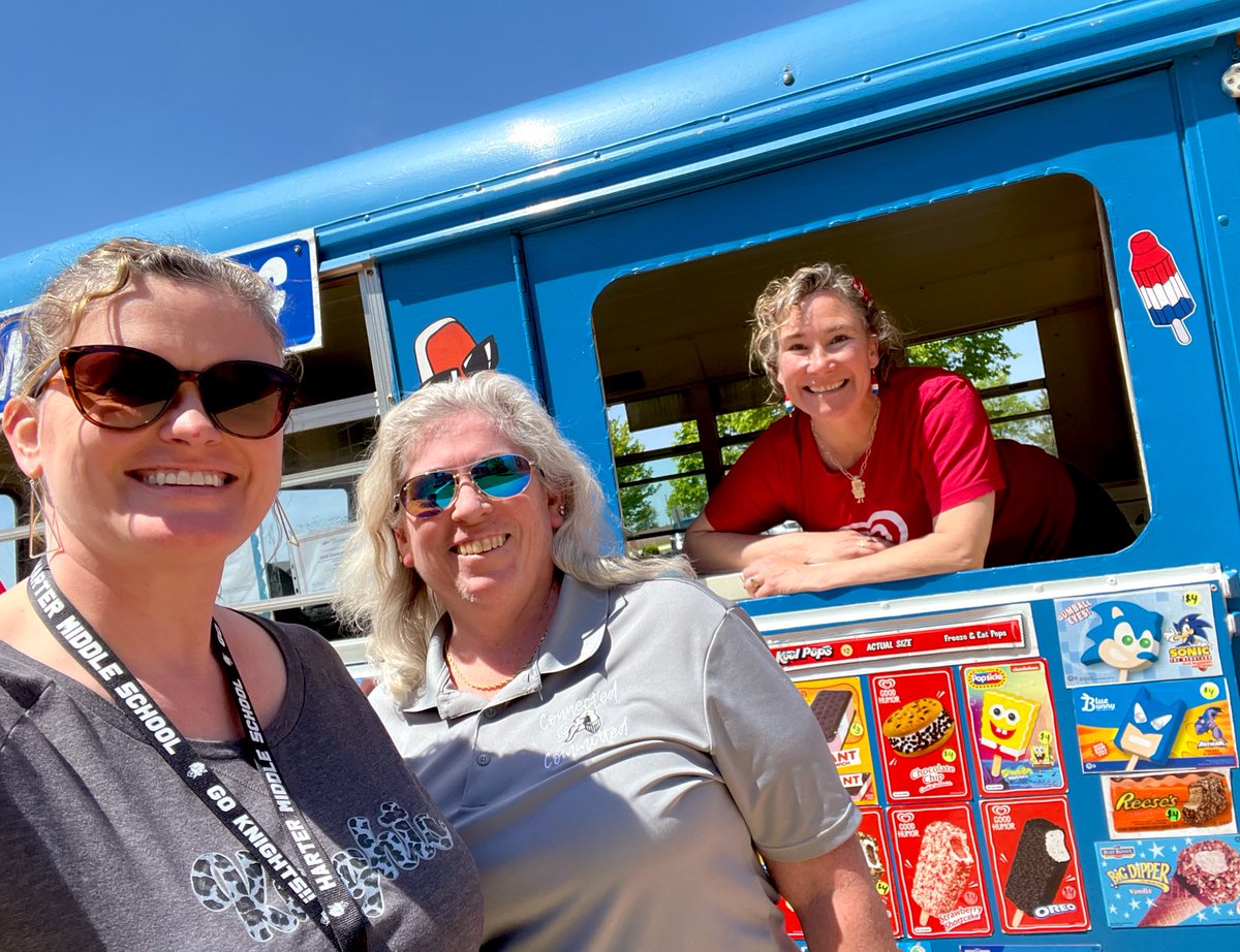 Here’s the SCOOP-@KanelandHarter staff is AWESOME! Ice Cream Truck Day to show our appreciation! 🍦#kanelandpride #harterspirit