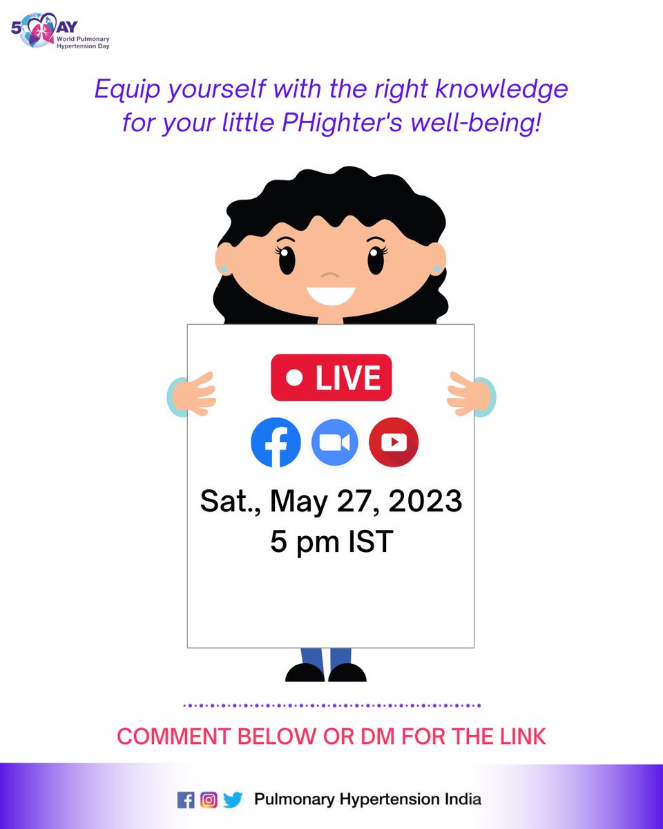 PulmonaryHIndia's tweet image. DM us for access link. Please spread the word amongst parents in need of support and knowledge on the subject 🙏🏻

#MedTwitter #pedscard #CardioTwitter #paeds #worldphday2023
