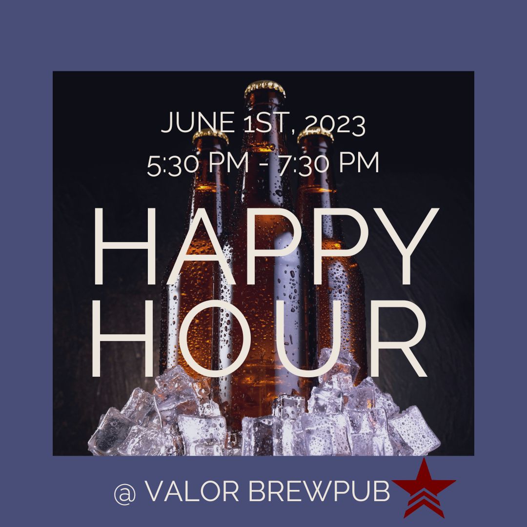 Join us for #HillVets #HappyHour at The Valor Brewpub on Thursday, June 1st! Join us to kick off the Summer months, reflect on #CAPCON8, and celebrate with our #LEAD8 Protégés!