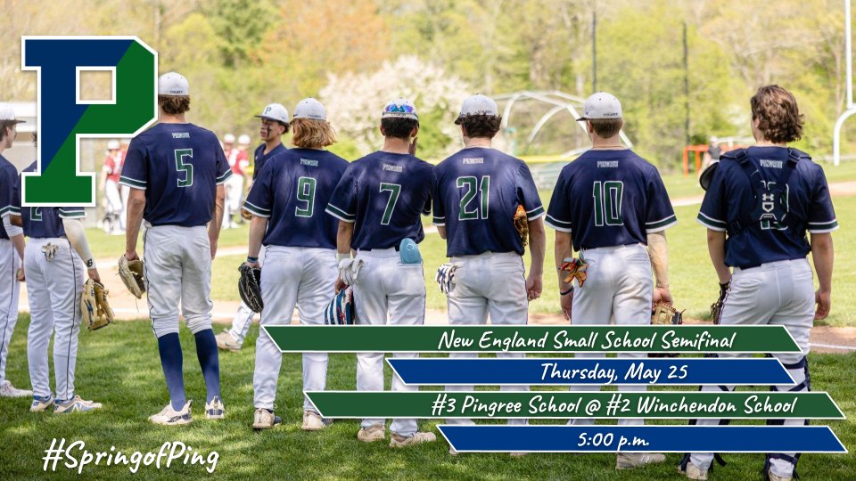 The #Highland9 face @WinchBaseball today with a spot in the New England Small School ⚾ Tournament Championship Game on the line! #SpringofPing