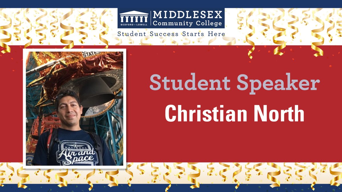 middlesex_cc's tweet image. MCC Mechanical Engineering major and Student Speaker Christian North is an LSAMP scholar, S-Power scholar, and STEM Starter Academy member. #MCCgrad #MCCpath
