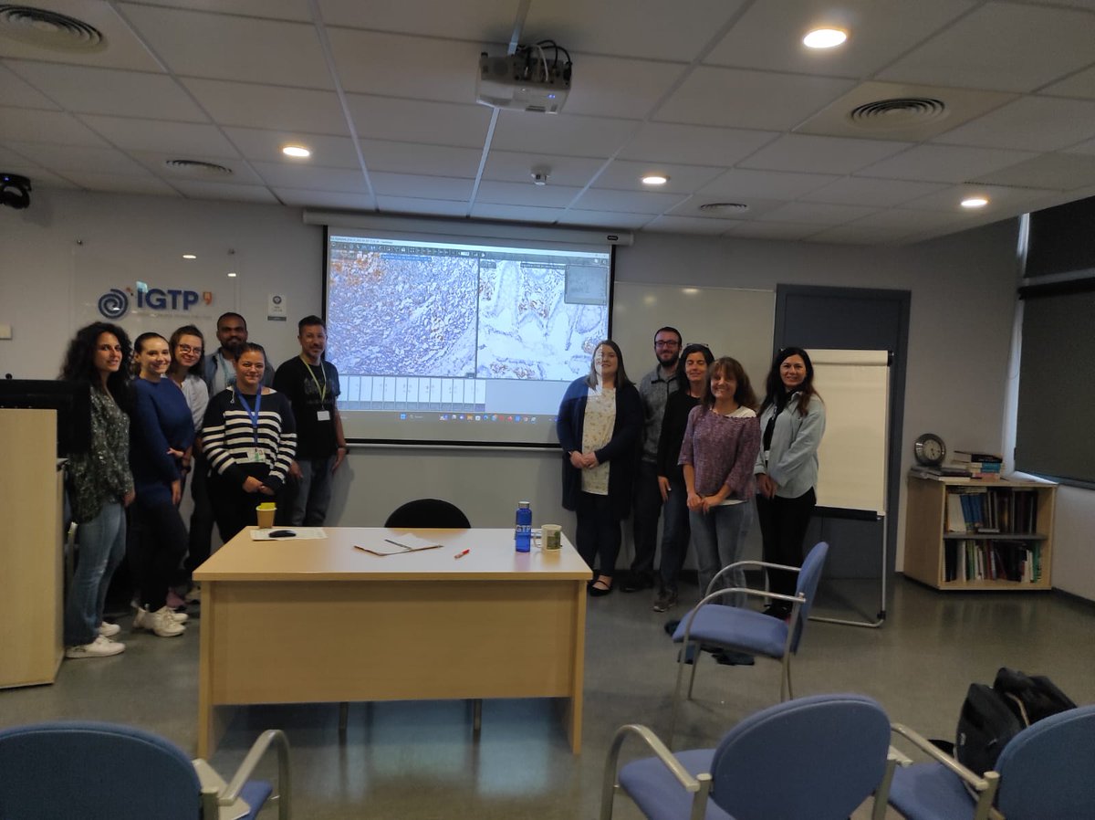 Innate_IGTP's tweet photo. @MyeInfoBank  STSM gets to an end. On Day 4, we have analysed all the stainings with the valuable help of Dr. Tapia @hgermanstrias. It was a great experience to host this fantastic group of scientists!!!!! https://t.co/3StStGnBmK