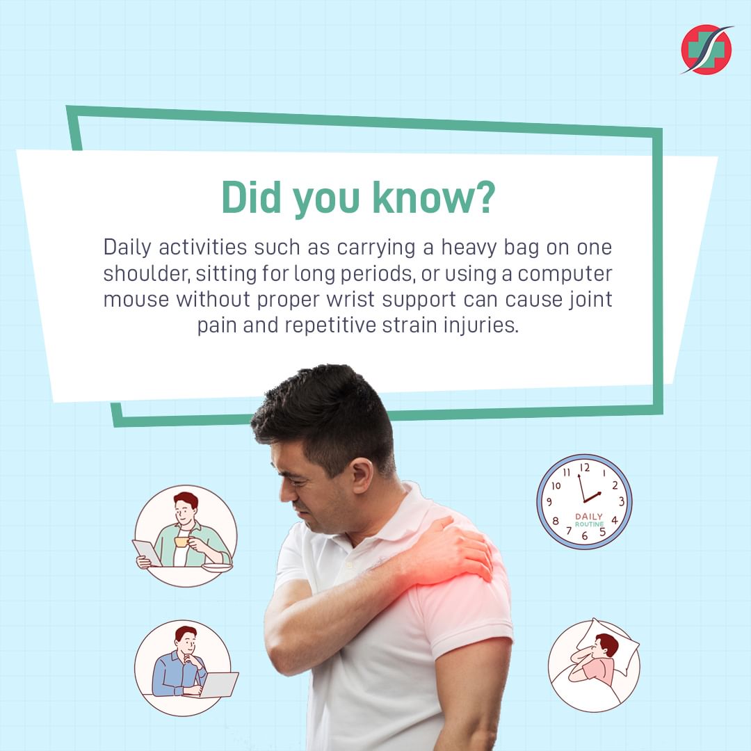 Take care of your body and avoid these common mistakes to live a healthy and pain-free life! 

#soulpharmacy #healthtips #jointpain #selfcare #wellness #healthylifestyle #fitnessmotivation #prevention #posture #ergonomics #dailyhabits #selfimprovement #fitnessjourney